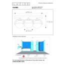 Lucide 30167/03/30 ISOBEL mennyezetre szerelhető lámpa D380mm 3xG9 | IP44 - fekete, opál