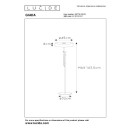 Lucide 30770/02/02 állólámpa Giada 2x40W | E27