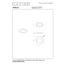 Lucide L441122430 LED mennyezetre szerelhető lámpa AXELLE  | 24W integrált LED forrás | 1200lm | 2700K