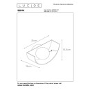 Lucide L452010133 fali lámpa BENNI  G9