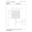 Lucide 45259/01/30 fali lámpa Basket 1x40W | E27