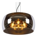 Lucide 45401/50/65 OLIVIA mennyezeti függőlámpa D400mm | 3xE27 - fekete, füstüveg
