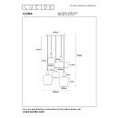 Lucide L454081599 mennyezeti függőlámpa ILONA  E27