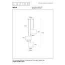 Lucide L454091330 mennyezeti függőlámpa MAYA  E27