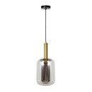 Lucide 45494/01/65 mennyezeti függőlámpa Joanet 1x40W | E27 - füstszürke, üveg