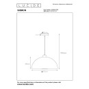 Lucide L454960130 mennyezeti függőlámpa SIEMON  E27