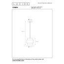 Lucide L454972002 mennyezeti függőlámpa FIRMIN  E27