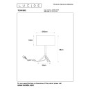 Lucide L455908130 asztali lámpa TONDO  E27
