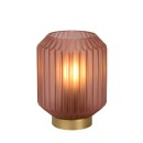 Lucide 45595/01/66 asztali kislámpa Sueno 1x40W | E14 - rózsaszín, kábelkapcsoló