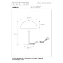 Lucide L455960144 asztali lámpa SIEMON  E14