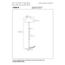 Lucide L457960135 állólámpa SIEMON  E27