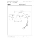 Lucide 45987/01/30 asztali lámpa csipesszel Mies 1x40W | E27