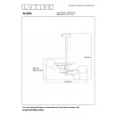 Lucide L464170610 mennyezeti függőlámpa ALARA  G4 | 2700K