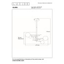 Lucide L464170630 mennyezeti függőlámpa ALARA  G4 | 2700K