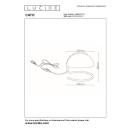 Lucide L465160131 asztali lámpa CATO  E27