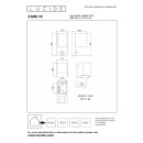 Lucide L698020130 kültéri fali lámpa ZARO IR GU10