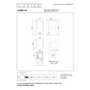 Lucide L698030130 kültéri fali lámpa ZARO IR GU10