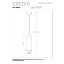 Lucide 74404/01/65 mennyezeti függőlámpa Orlando 1x60W | E27