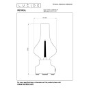 Lucide L745160237 LED asztali lámpa JASON  | 2W integrált LED forrás | 122lm | 3000K