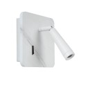 Lucide 77282/03/31 LED fali lámpa Oregon 1x3W | 3000K - kapcsolóval