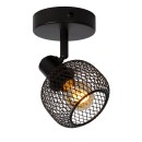 Lucide 77978/01/30 fali spotlámpa Maren 1x40W | E14 - fekete, fém, állítható, szabályozható