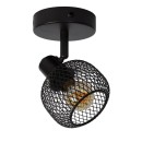 Lucide 77978/01/30 fali spotlámpa Maren 1x40W | E14 - fekete, fém, állítható, szabályozható