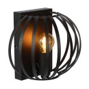 Lucide 78274/01/30 fali lámpa Manuela 1x40W | E14 - fekete, fém, szabályozható