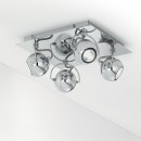 Ideal Lux 077901 mennyezeti és fali lámpa Lunare 3x28W|GU10 - fehér