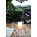 Lutec 6908001337 LED kültéri napelemes asztali lámpa Table Cube 1x1W | 3000K | IP44 - hordozható, szürke