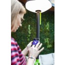 Lutec 6910802335 LED kültéri hordozható napelemes lámpa Poppy 1x8W | 3000K | IP54 - egyedi dizájn, bluetooth hangszóró