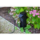Lutec 9702202012 kültéri oszlop aljzattal Mains tüskés földelés IP54
