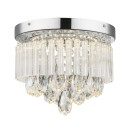 Globo 68598A LED mennyezeti lámpa Manilo 1x12W | 960lm | 4000K - króm, átlátszó