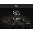 Globo 67032-60 LED függő csillár Marilyn 1x60W | 2840lm | 4000K - állítható, króm, átlátszó kristály