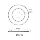 Globo MARSH 48041D LED mennyezetre szerelhető lámpa | 30W LED | 1362lm