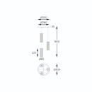 Zuma Line 003064-028420 LED mennyezeti függőlámpa CALLY integrált LED forrás