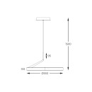 Zuma Line 003064-028417 LED mennyezeti függőlámpa MALU integrált LED forrás