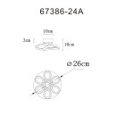 Globo MELISAND 67386-24A LED mennyezetre szerelhető lámpa | 24W LED | 1400lm