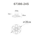 Globo MELISAND 67386-24S LED mennyezetre szerelhető lámpa | 24W LED | 1320lm