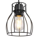 Globo 15326NW fali lámpa Mina 1x40W | E27 - fekete, fa