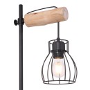 Globo 15326TN asztali lámpa Mina 1x40W | E27 - fekete, fa