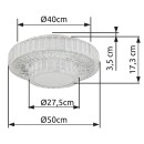 Globo 67162-50D LED mennyezetre szerelhető lámpa MUCKY  | 50W integrált LED forrás | 3965lm | 2700-6000K