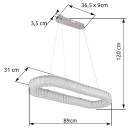 Globo 67162-58 LED mennyezeti függőlámpa MUCKY  | 58W integrált LED forrás | 356666lm | 2700-6000K