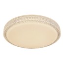 Globo 41749-22 LED mennyezeti lámpa Ovi 1x22W | 1600lm | 2700-4200-6500K - csillogó hatás, szabályozható, fehér, opál