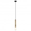 Italux PEN-5041-1-BKBR mennyezeti függő spotlámpa Torla 1x40W | E27 - fekete, sárgaréz