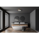 Italux PLF-13186-BK-WO LED mennyezetre szerelhető lámpa Nastro | 24W LED | 2400lm | 3000K