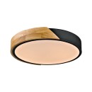 Italux PLF-13186-BK-WO LED mennyezetre szerelhető lámpa Nastro | 24W LED | 2400lm | 3000K
