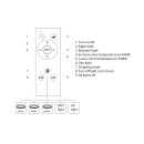 Italux 5906630854851 LED mennyezeti lámpák Martis | 50W integrált LED forrás | 4900lm | 3000-6000K | fehér