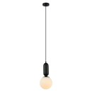 Italux PND-02340-1S-BK mennyezeti függőlámpa Aldeva E27