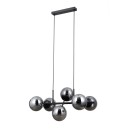 Italux PND-1098-6-BK mennyezeti függőlámpa Molite E14