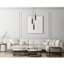Italux PND-14290-3-BRO-BK mennyezeti függőlámpa Isidora GU10